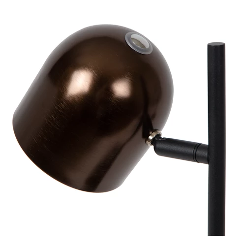 Lucide SKANSKA RECH - wiederaufladbare Schreibtischlampe Innen/Außen - Akku/Batterie - LED Dim. - CCT - 1x3W 3000K/6000K - IP44 - Kaffee - detail 2